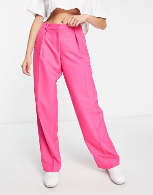 Розовые брюки для мальчиков с напуском на каждый день ASOS DESIGN