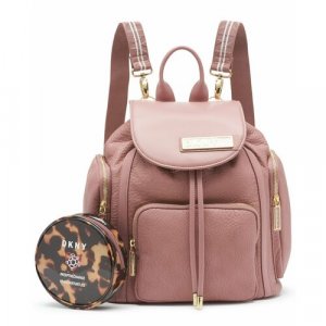 Рюкзак , внутренний карман, регулируемый ремень, розовый DKNY. Цвет: розовый