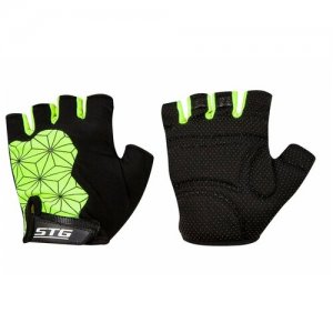 Велосипедные перчатки Replay unisex Х95307 p.XL (черно-зеленый) STG. Цвет: черный/зеленый