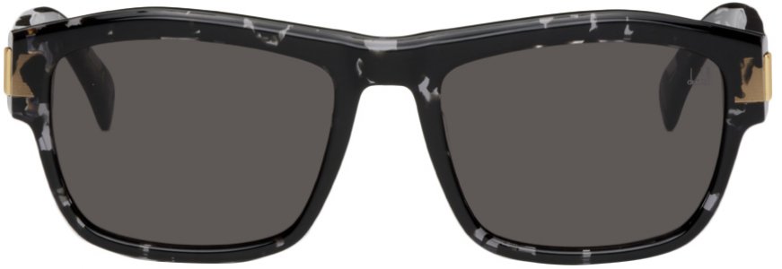 Черные прямоугольные солнцезащитные очки Dunhill