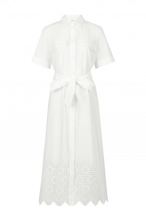Платье ELISA FANTI. Цвет: белый
