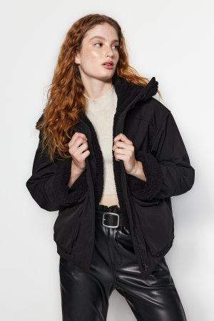 Зимняя куртка - Черный Парка , Trendyol