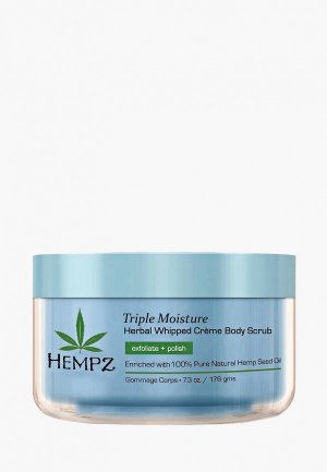 Скраб для тела Hempz Triple Moisture Herbal Body Scrub - Тройное увлажнение 176 г. Цвет: разноцветный