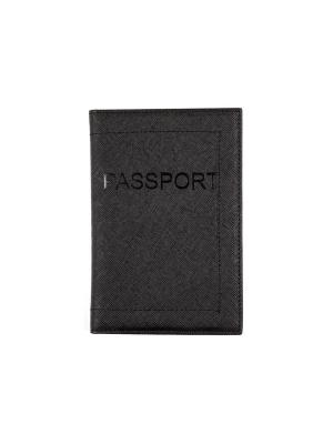 Обложка для паспорта РФ мягкая Zinger. Цвет: черный