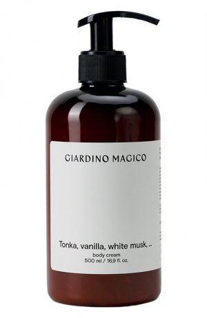 Крем для тела Tonka, vanilla, white musk (500ml) Giardino Magico. Цвет: бесцветный
