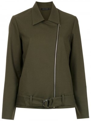 Байкерская куртка Andrea Marques. Цвет: зеленый