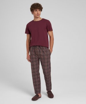 Пижама (футболка и брюки) PJ-0038 BORDO HENDERSON. Цвет: бордовый