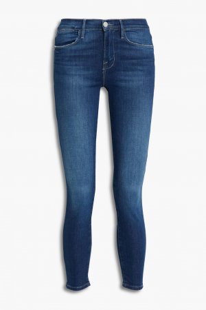 Укороченные джинсы скинни Le High Skinny с высокой посадкой FRAME, синий Frame