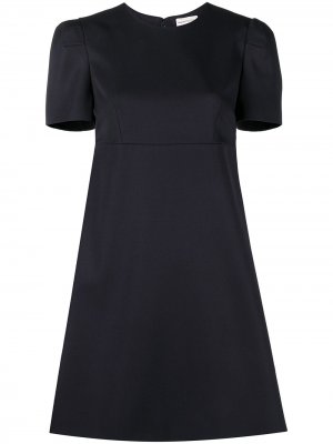 Платье мини с короткими рукавами Alexander McQueen. Цвет: синий
