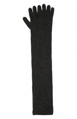 Перчатки из шерсти и кашемира Valentino. Цвет: серый
