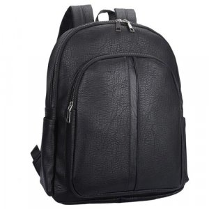 Рюкзак , фактура рельефная, черный OrsOro. Цвет: черный