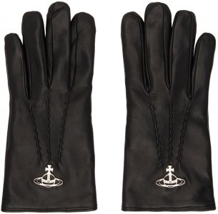 Классические перчатки Black Orb Vivienne Westwood