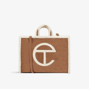Большая замшевая сумка-тоут X Telfar Ugg, цвет chestnut UGG