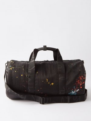 Дорожная сумка из переработанного нейлона с брызгами логотипа , черный Paul Smith
