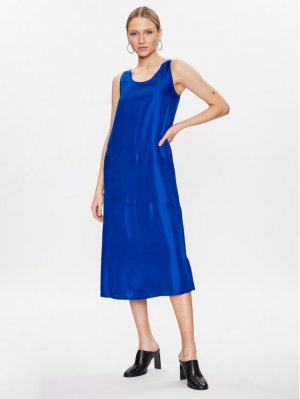 Коктейльное платье стандартного кроя , синий Calvin Klein