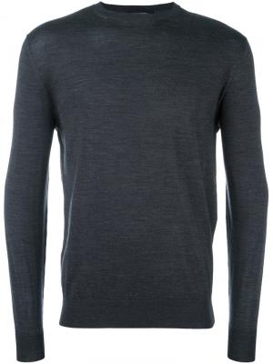 Пуловер с круглым вырезом Ermenegildo Zegna. Цвет: серый