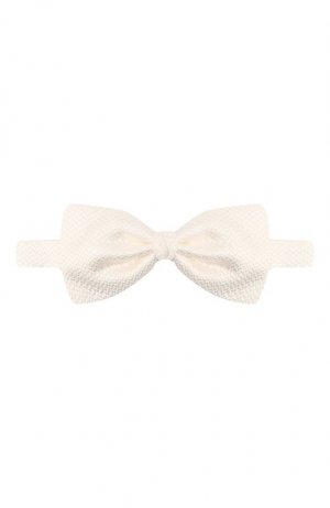 Шелковый галстук-бабочка Zegna. Цвет: белый