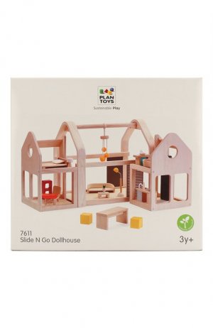 Кукольный дом с мебелью Plan Toys. Цвет: разноцветный