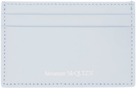Синий визитница с логотипом Alexander McQueen