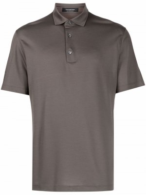 Рубашка поло с короткими рукавами Ermenegildo Zegna. Цвет: зеленый