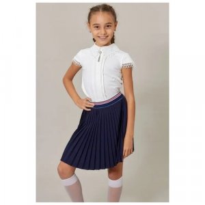 Школьная блуза, размер 146, белый COLABEAR. Цвет: белый