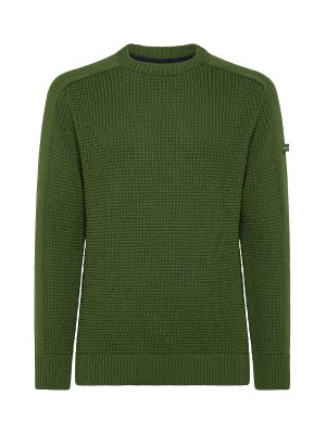 Пуловер с контрастом Мойзеса , темно-зеленый Pepe Jeans. Цвет: зеленый