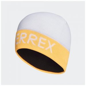 Шапка Adidas TX LOGO BEANIE WHITE/SOGOLD Унисекс FT6078 OSFM. Цвет: белый