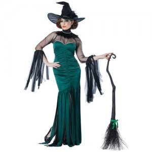 Костюм Ведьмочка изумрудная взрослый S (42-44) k01574 California Costumes