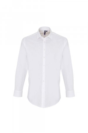 Рубашка из эластичного поплина с длинными рукавами , белый Premier