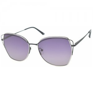 Солнцезащитные очки ES-1097, черный, фиолетовый Elfspirit. Цвет: черный
