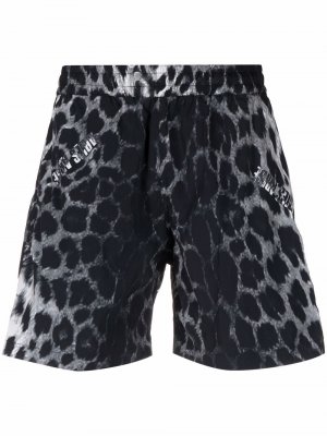 Animal-print elasticated-waist swim shorts Aries. Цвет: белый