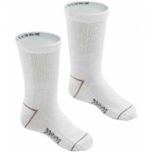 Носки для фитнеса с низкой манжетой 500 x 2 пары белые EU23/26 DOMYOS Х Decathlon