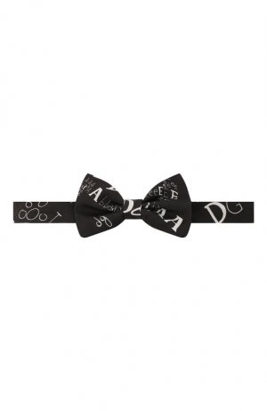 Хлопковый галстук-бабочка Dolce & Gabbana. Цвет: чёрно-белый