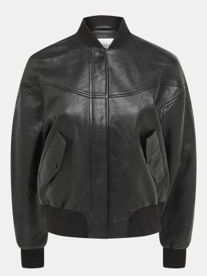 Кожаные куртки Trussardi. Цвет: черный
