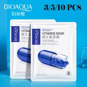 Витаминная увлажняющая маска для лица улучшения сухости и нежного восстановления маски Bioaqua