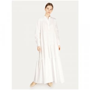 Платье , размер 46 EU, белый Alessia Santi. Цвет: белый