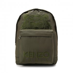 Текстильный рюкзак Kenzo. Цвет: хаки