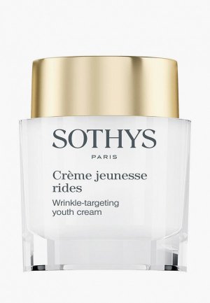Крем для лица Sothys коррекции морщин с глубоким регенерирующим действием (с защитой коллагена от гликации) Wrinkle-Targeting Youth Cream, 50 мл. Цвет: белый