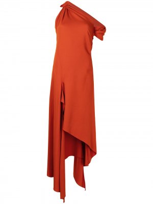 Платье с драпировкой Monse. Цвет: оранжевый