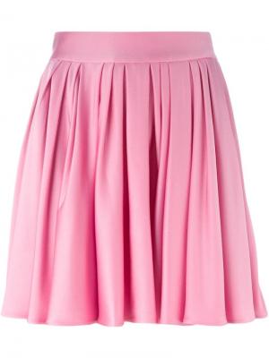 Расклешенная юбка мини Fausto Puglisi. Цвет: розовый и фиолетовый
