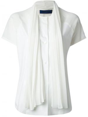 Блузка с завязкой Sharon Wauchob. Цвет: белый