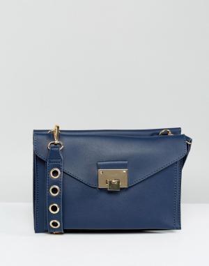 Структурированная сумка через плечо Yoki-Темно-синий Yoki Fashion