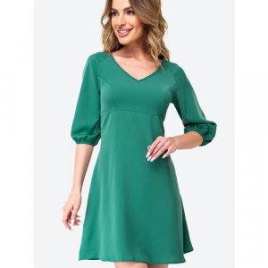 Платье, размер 44, зеленый HappyFox. Цвет: синий