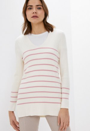 Пуловер Marks & Spencer. Цвет: белый