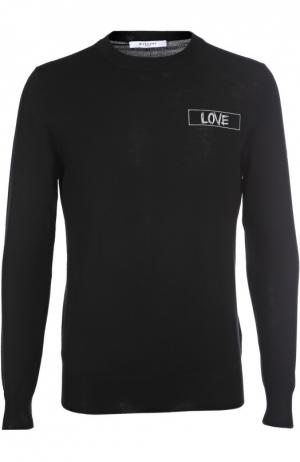 Вязаный пуловер Givenchy. Цвет: черный
