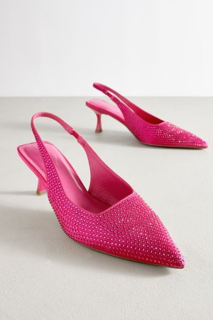 Туфли на высоком каблуке Forever Comfort с декоративными заклепками и мотивом котенка , розовый Next