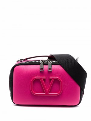 Сумка через плечо с логотипом VLogo Signature Valentino Garavani. Цвет: розовый