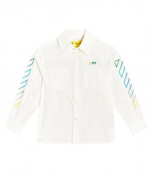 Рубашка из хлопка с принтом arrows , белый Off-White