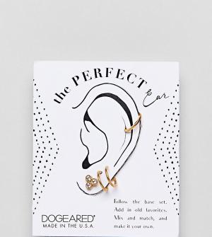 Набор сережек из позолоченного серебра Perfect Ear Dogeared. Цвет: золотой