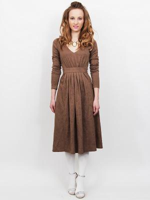 Платье Nastya Sergeeva by May Be. Цвет: коричневый